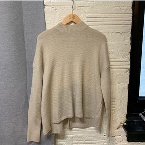 Forever 21 open back mock turtleneck sweater